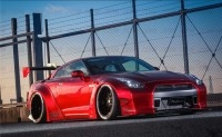 戰(zhàn)神日產(chǎn)GTR R35改裝LB performance寬體包圍 前杠 后唇 輪眉 尾翼 排氣