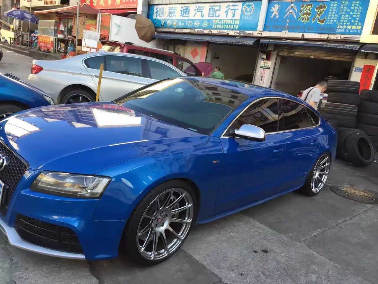奧迪，換 HRE 完工！正品 HRE 的魅力。