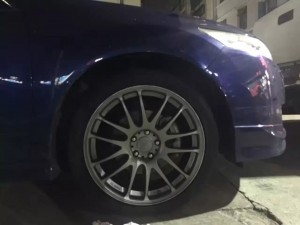 昨晚裝車(chē)效果：本田，裝19寸 鍛造