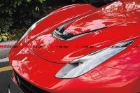 法拉利F12改裝Novitec Rosso碳纖維小包圍 引擎蓋散熱孔 機(jī)蓋裝飾品