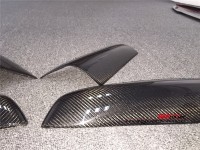 奔馳G級碳纖維燈眉 黑夜之眼 G500龍眼等罩前杠大燈燈眉套件