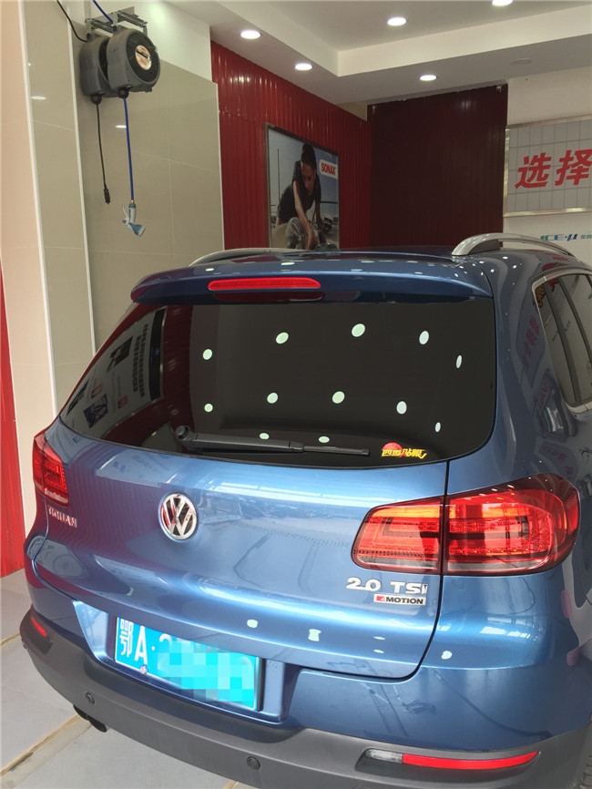 大眾途觀全車龍膜施工案例 前擋龍膜AVS70+側(cè)后擋龍膜ATR15