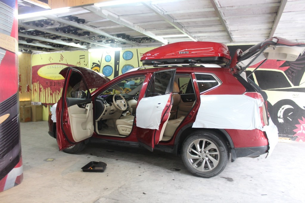 日產(chǎn)奇駿全車隔音解決工程 番禺汽車隔音改裝店 藝匠音響