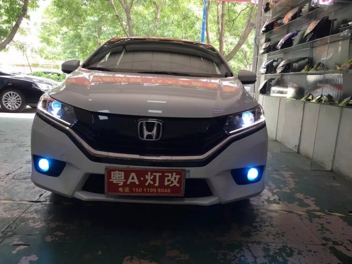 【廣州礪光車燈】本田哥瑞大燈改燈案例