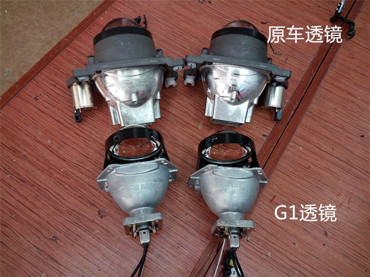 14邁銳寶大燈升級(jí)G1雙光透鏡雷神氙氣燈泡