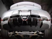 奔驰SLS AMG R197改装Renntech碳纤维后唇 后扰流 排气