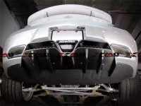 奔馳SLS AMG R197改裝Renntech碳纖維后唇 后擾流 排氣