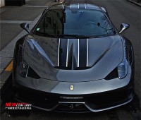 法拉利458改裝SpecialeA限量版前杠 Ferrari458升級(jí)DMC前杠 機(jī)蓋