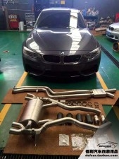 大連汽車改裝新款寶馬M3改裝天蝎排氣