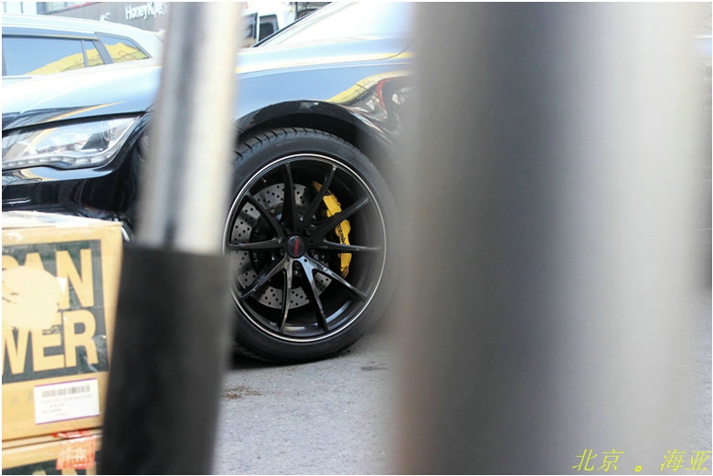 奧迪A7 改裝日本RAYS G25 20寸鍛造輪轂 意大利brembo GT6全原裝剎車套件