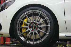 海亞：奔馳A45 AMG改裝日本BBS FS 19寸鍛造輪轂 意大利布雷博brembo GT6全原裝剎車套件