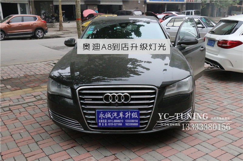 【永誠汽車】石家莊奧迪A8改燈，升級貝雷帽套餐