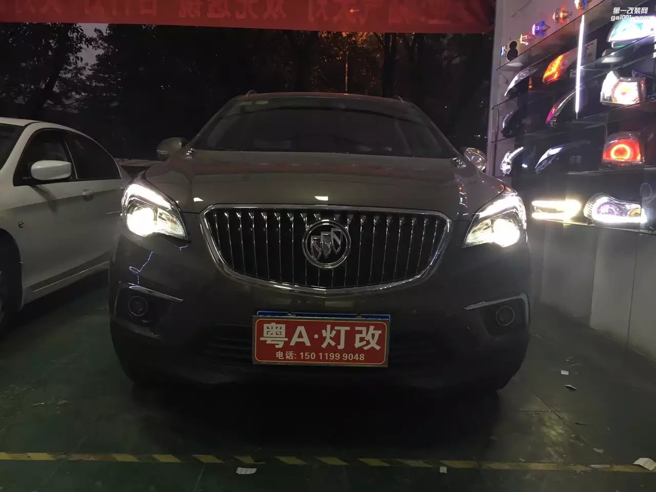 【廣州礪光車燈】別克昂科威改氙氣透鏡 案例分享