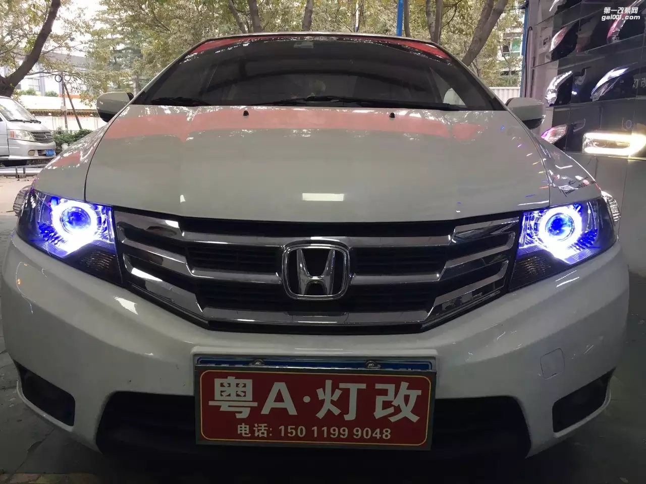【廣州礪光車燈】本田鋒范改氙氣透鏡 案例分享