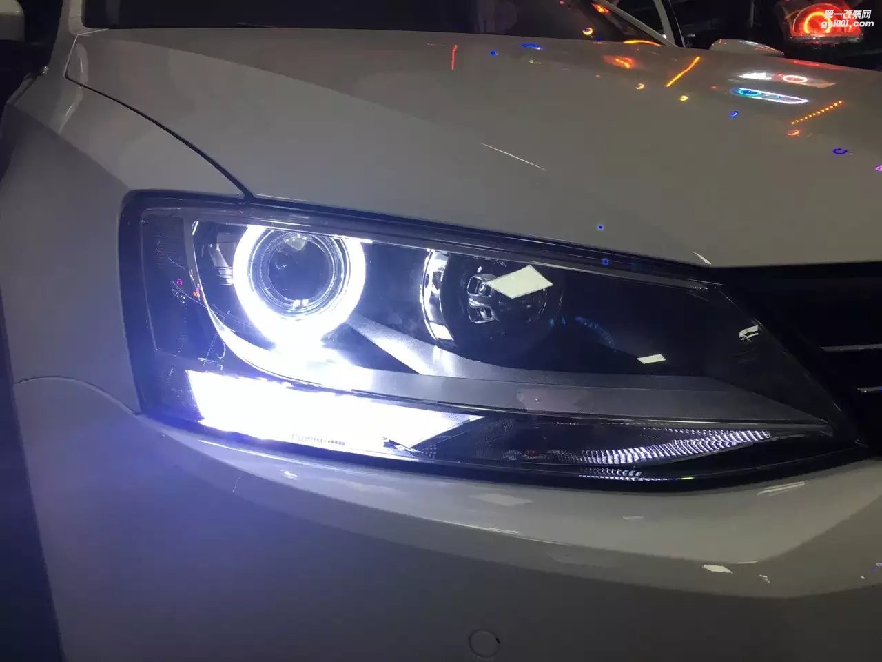 【廣州礪光車燈】大眾新速騰改氙氣透鏡 案例分享