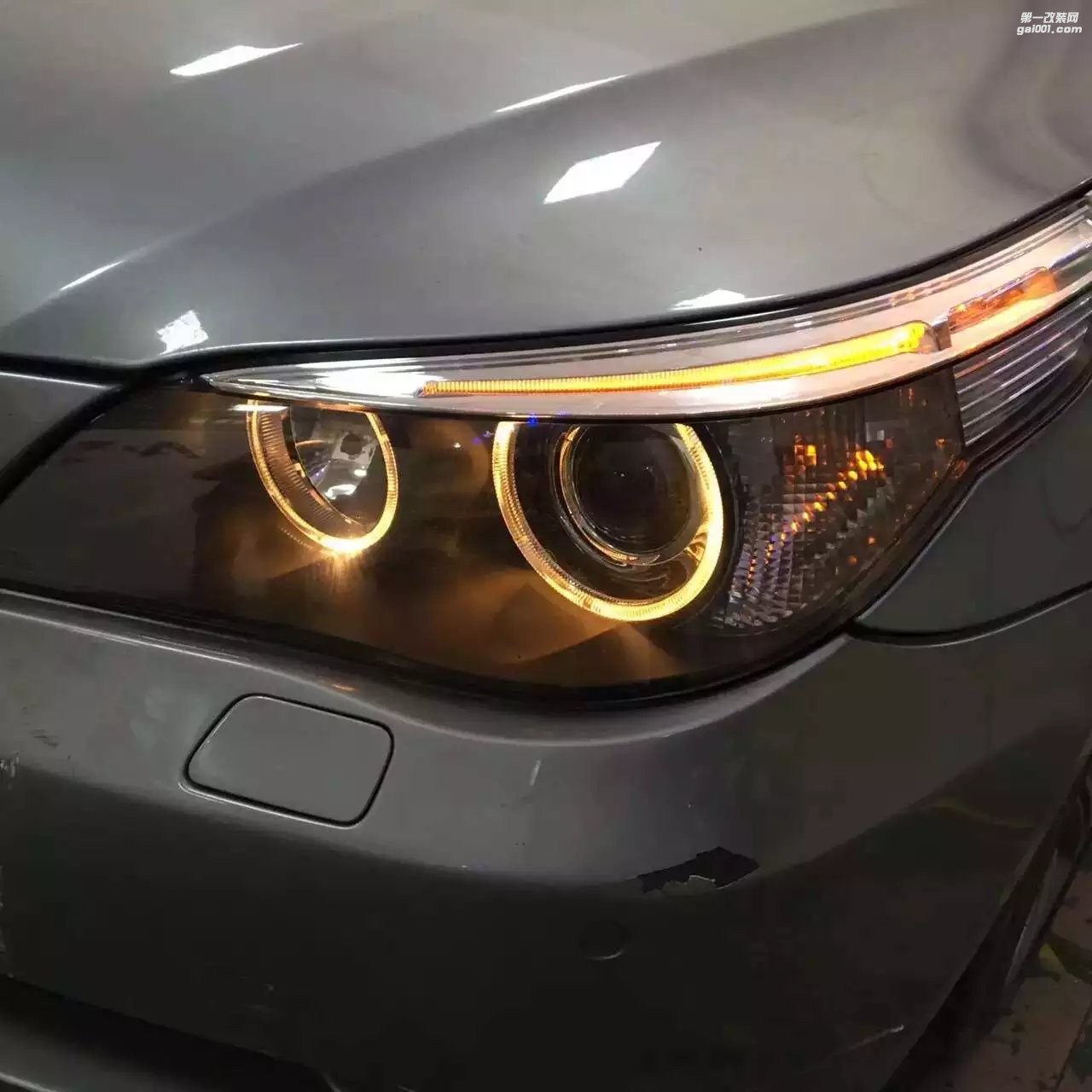 【廣州礪光車燈】 寶馬5系改氙氣透鏡  案例分享