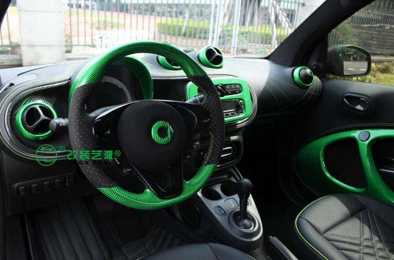 Smart全車黑綠清新風(fēng)格搭配內(nèi)飾全改