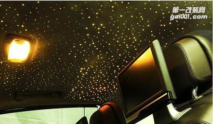 杭州汽車內(nèi)飾改裝翻新——頂棚滿天星燈光改裝
