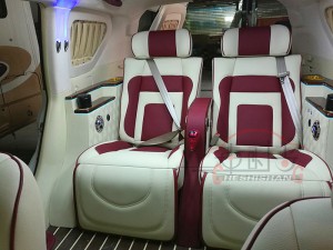 鄭州車時尚豐田霸道內(nèi)飾豪華改裝，普拉多內(nèi)飾航空座椅改裝