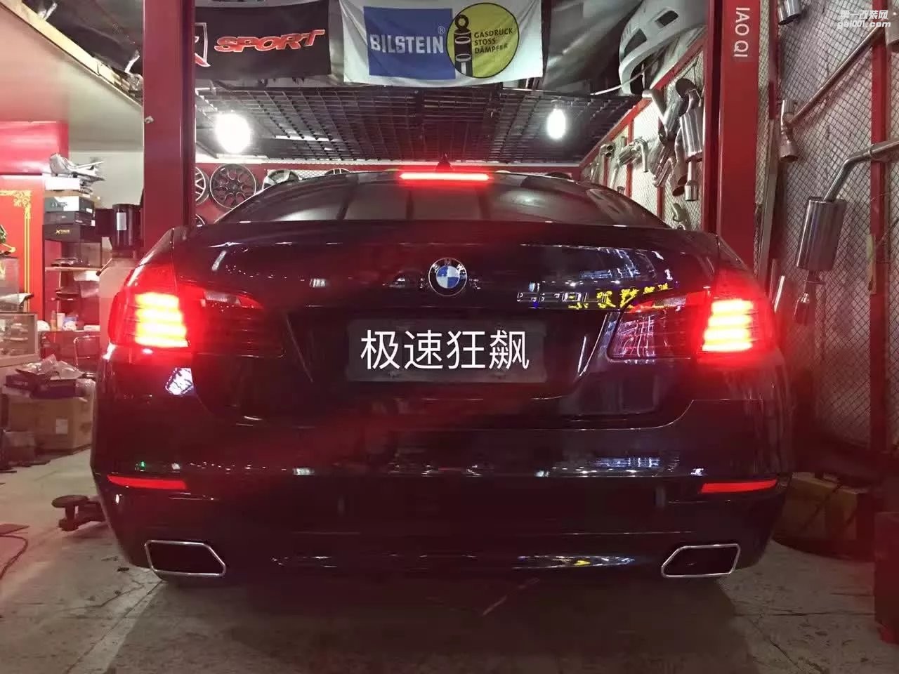 寶馬5系升級(jí)535方口排氣管杭州專業(yè)汽車改裝店