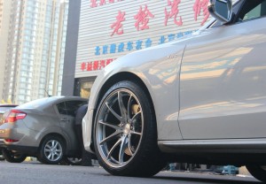 海亞：奧迪S5改裝RAYS G25 19寸 內(nèi)凹版 鍛造輪轂