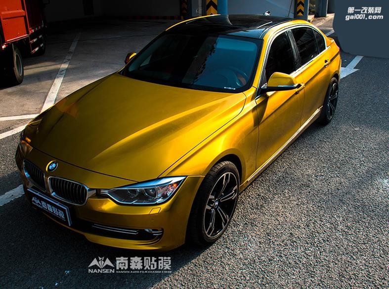 寶馬320車身改色-極光流金案例 南森汽車改色出品
