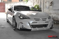 丰田GT86改装ROWEN大包围 斯巴鲁BRZ狼炎前后杠尾翼 LED灯排气管