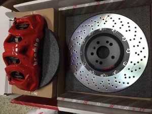 海亞：奔馳GLE改裝意大利brembo M8 活塞剎車 412碟 全原裝產(chǎn)品帶防偽卡
