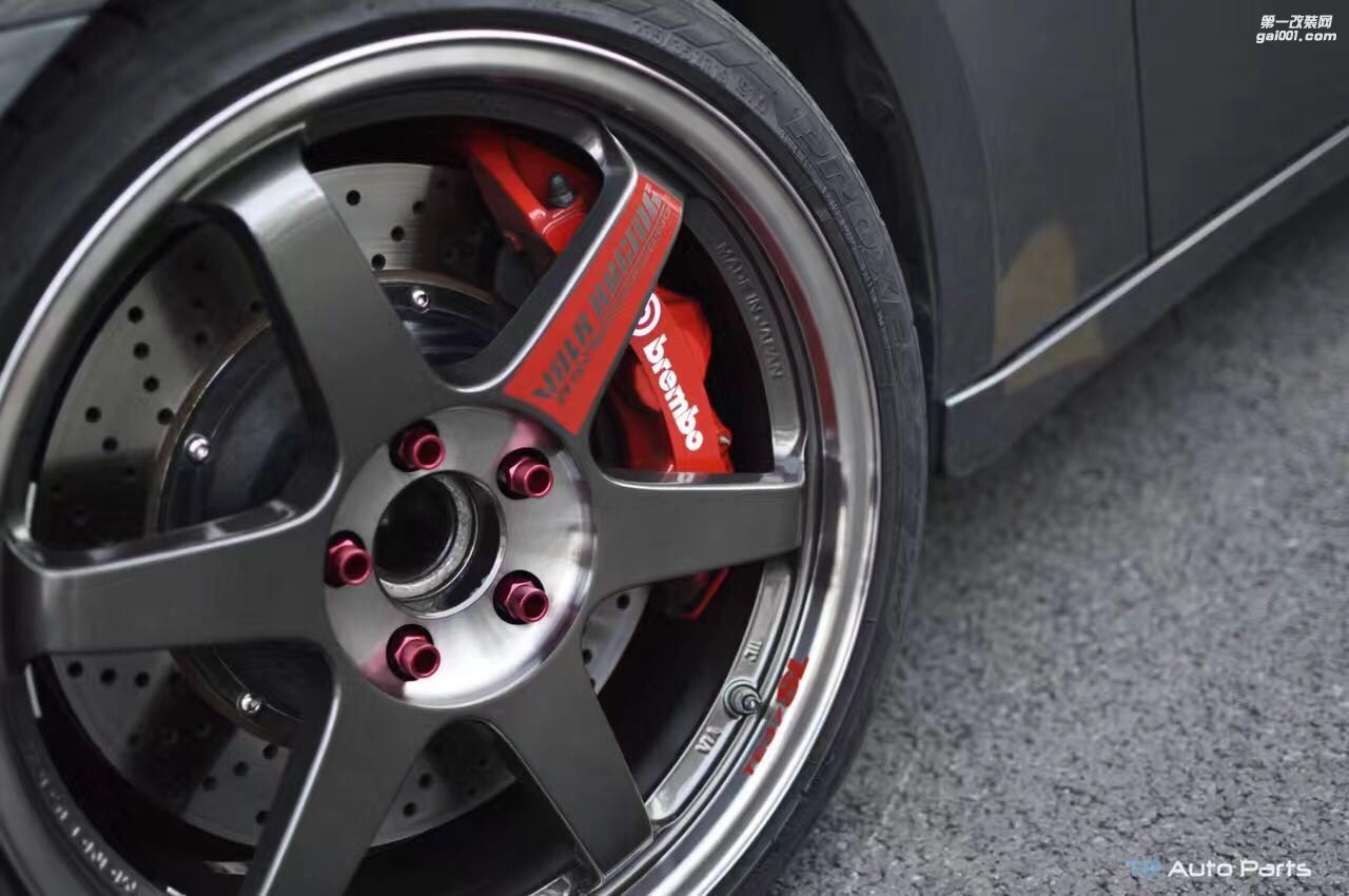 海亞：RAYS TE37SL 上身 雷克薩斯IS200T 19寸TE37SL 特定數(shù)據(jù) 19X8.5  19X9.5 brembo GT6 GT4剎車套件