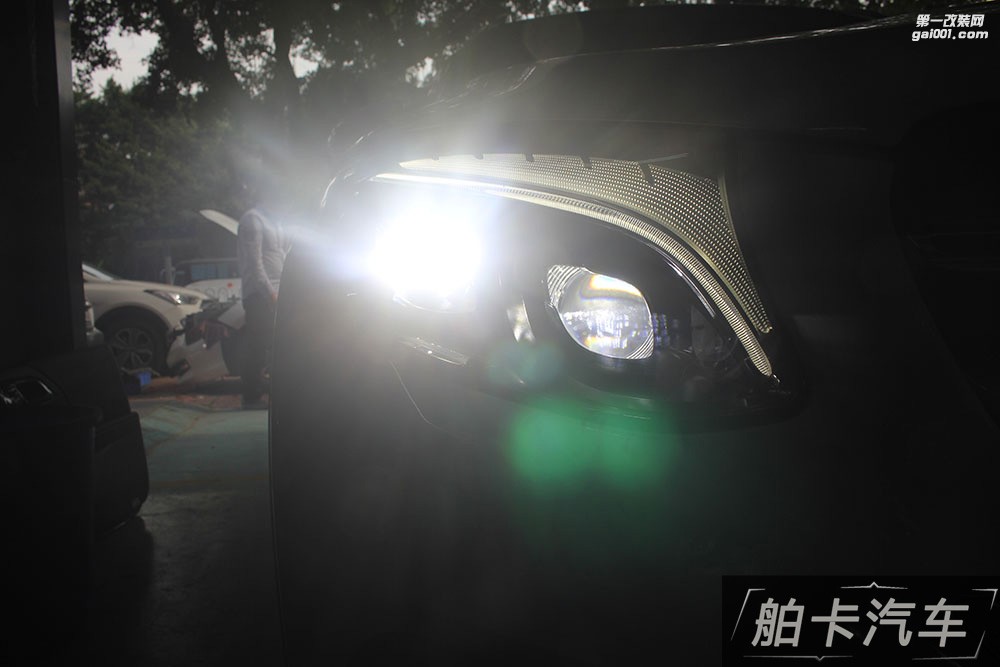 奔馳GLC升級高配AMG款大燈，舶卡汽車改裝