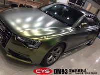 南昌改色膜案例 奧迪A5亞光鉆石魅金車身改色貼膜
