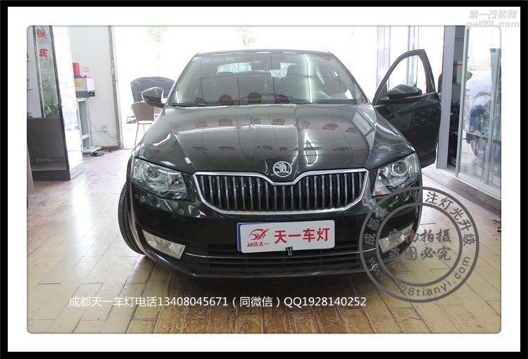 成都新明銳改車燈改裝原裝Q5海拉雙光透鏡歐司朗氙氣燈總成
