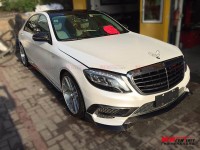 最新款奔馳S級(jí)改裝巴博斯碳纖維前唇 W222 AMG S63 S65BRABUS風(fēng)口