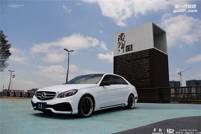 奔馳E260改裝WALD包圍全套 WORK19寸輪轂 B16避震 AMG剎車套件 Racechip外掛
