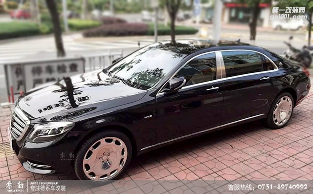 奔馳S600車身貼膜 ——長沙奔馳改裝店