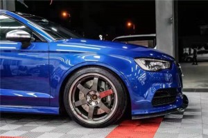 海亞：奧迪S3 改裝RAYS TE37SL PG   小性能