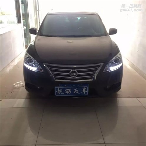 濰坊軒逸改裝雙光透鏡氙氣燈