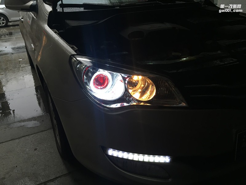 【淳梓改燈】上海榮威350車燈升級改裝 雙光透鏡 氙氣燈 天使眼 惡魔眼