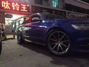 奧迪 ，裝20寸 全新  RAYS  G25 完工 。