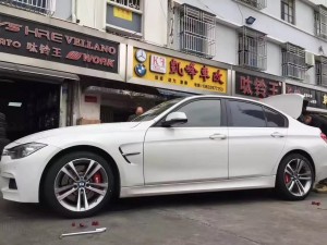 寶馬，換 397  原裝 18寸 完工！