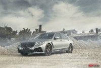 新款奔馳S級320 400 500改裝PriorDesigh大包圍 AMG S63碳纖后唇