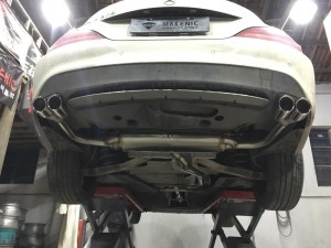 奔馳cla200 改裝機械師中尾段閥門遙控可調(diào)排氣