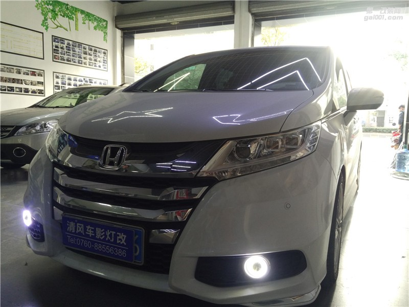 本田奧德賽氙氣燈升級 海拉五雙光透鏡改裝 LED車燈 【中山清風(fēng)車影燈改】