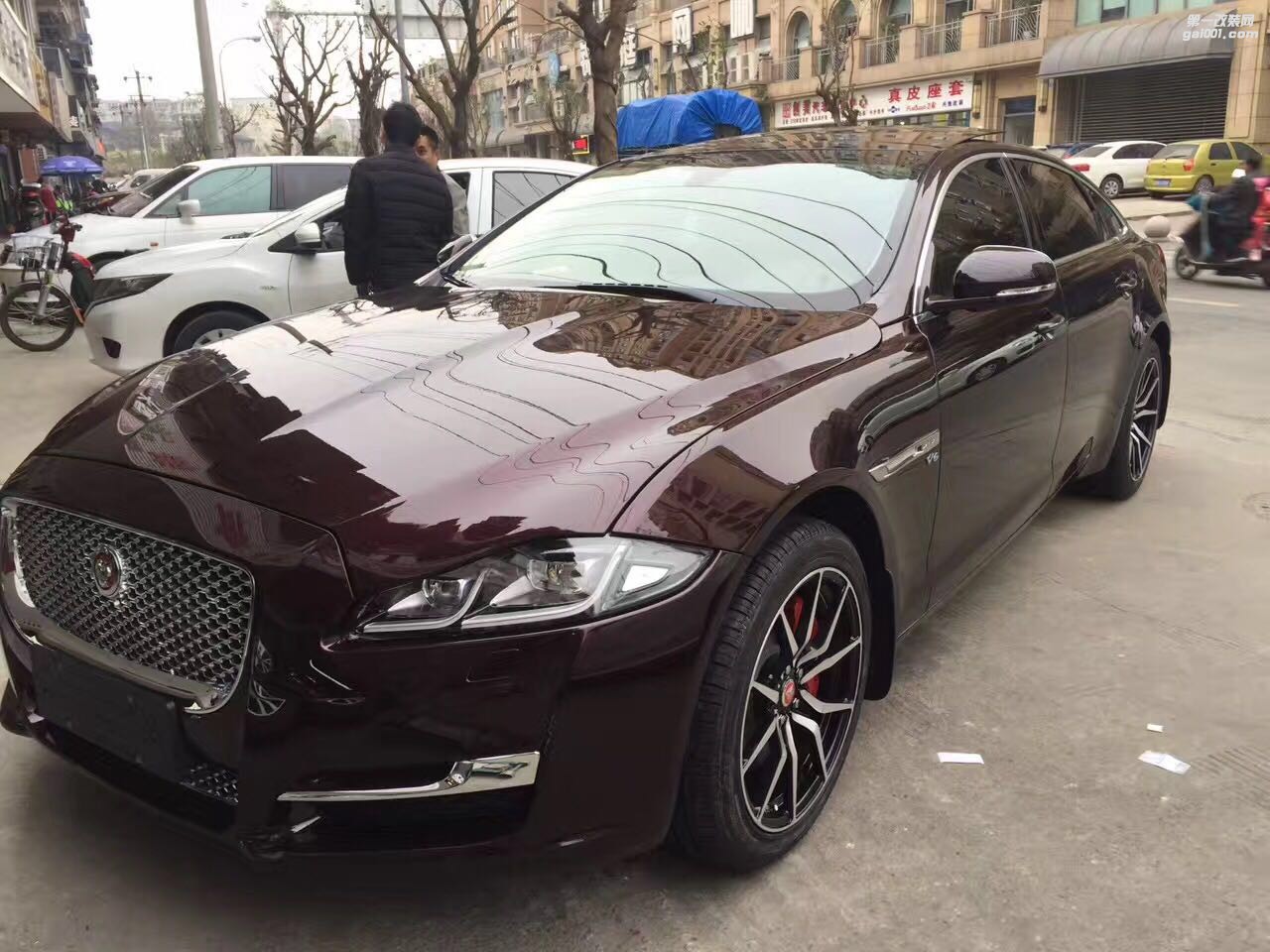 捷豹XJL 提車升級(jí)19寸鍛造輪轂 成都紅駱駝案例