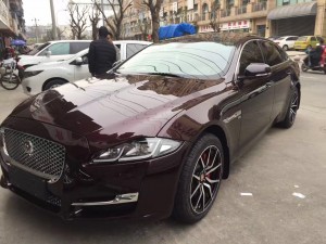 捷豹XJL 提車升級19寸鍛造輪轂 成都紅駱駝案例