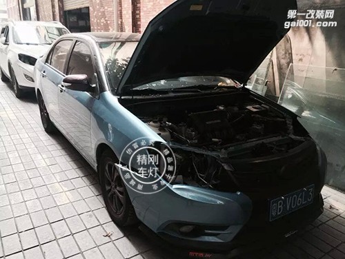 【廣州炫瀾車燈】傳祺GS5升級精剛海拉5雙光透鏡+精剛安定器
