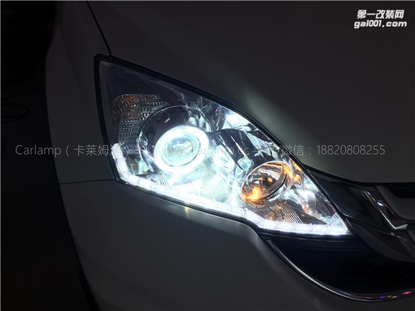 廣州【卡萊姆浦車燈】本田CRV改燈：卡萊姆浦Q5雙光透鏡氙氣大燈