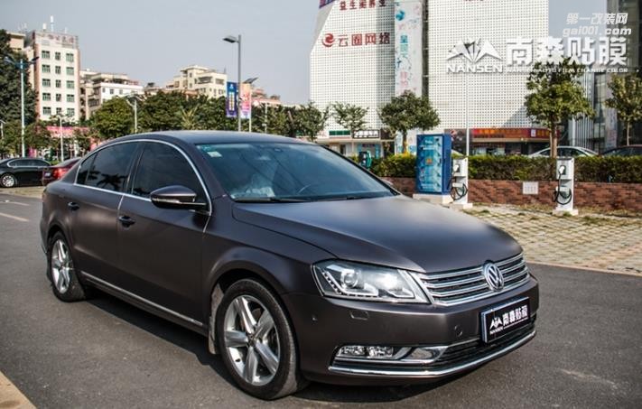 大眾邁騰車(chē)身改色電光棕灰 廣州南森汽車(chē)改色出口