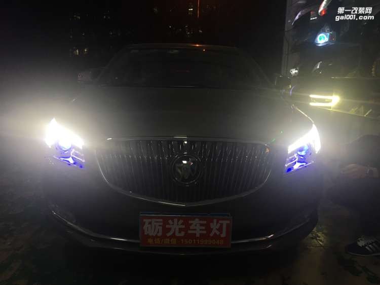廣州別克改燈  別克君越車燈升級(jí)海拉5雙光透鏡-案例分享