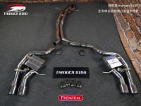 澳洲雷鳥排氣 保時捷 mancan S 3.0T 左右四出遙控閥門直通中尾